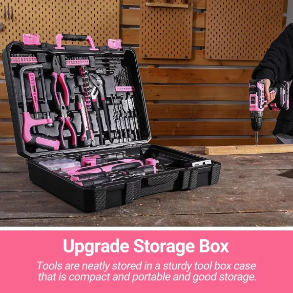 2. WORK IT Tool Kit with 20v Cordless Drill (pink) **USE CODE "GIRLPOWER" AT CHECKOUT!** - Image 6