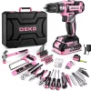 2. WORK IT Tool Kit with 20v Cordless Drill (pink) **USE CODE "GIRLPOWER" AT CHECKOUT!**