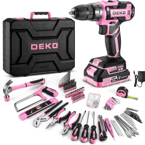 2. WORK IT Tool Kit with 20v Cordless Drill (pink) **USE CODE "GIRLPOWER" AT CHECKOUT!**